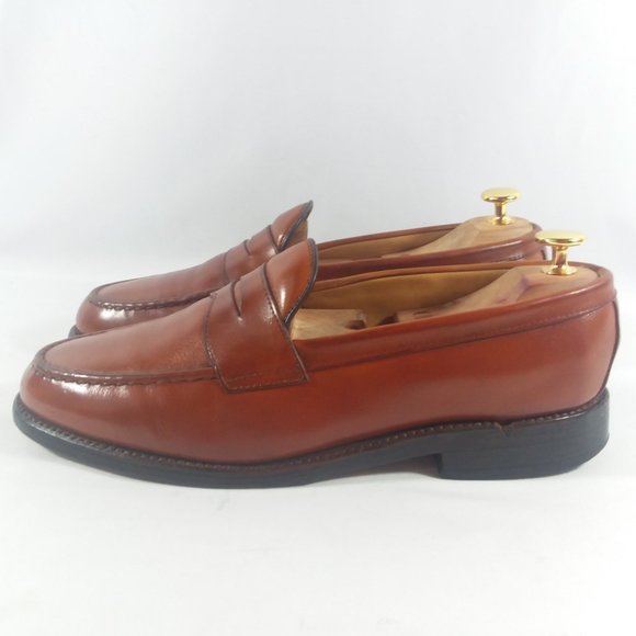 Allen Edmonds \'Cole\' Cognac Leather Penny Loafers